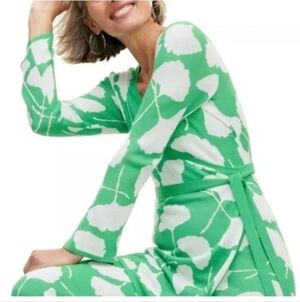 Diane Von Furstenberg Long‎ Sleeve Wrap Knit Top